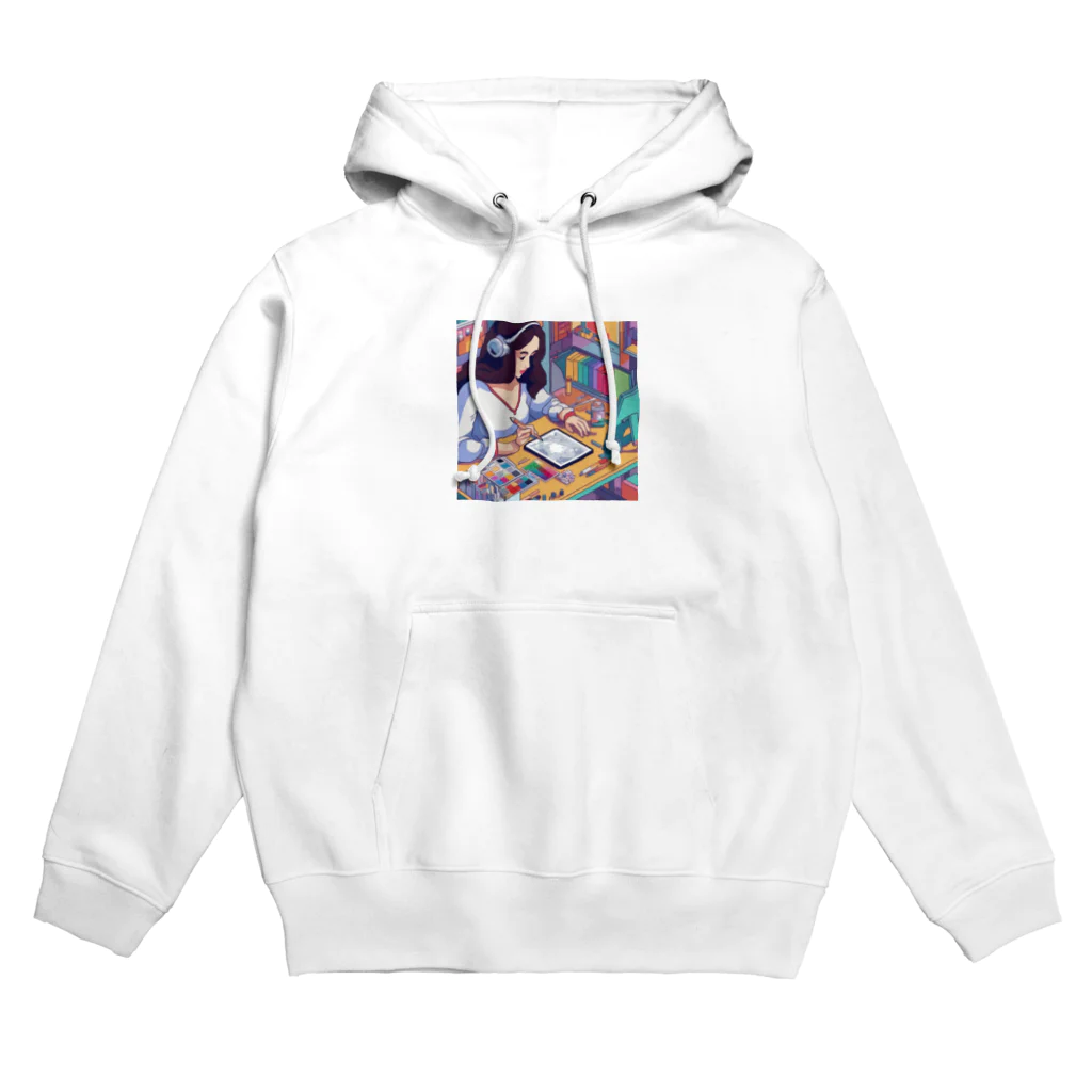 Radiant Lifestyle Storeの女性イラストレーター Hoodie