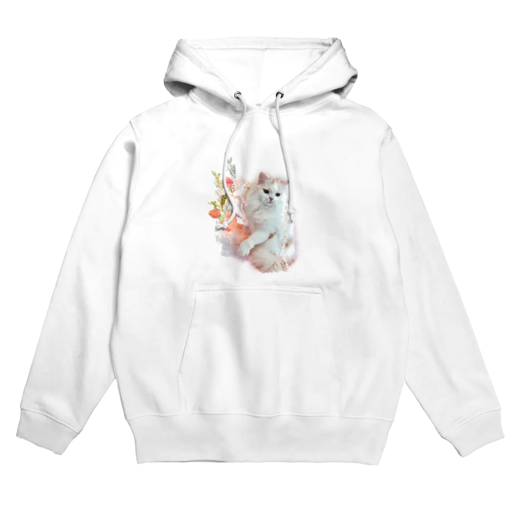 la mer alleeの花と猫 Hoodie