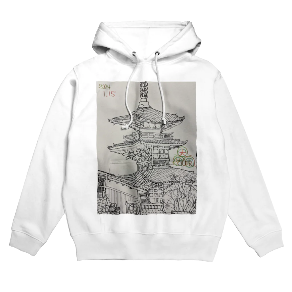 エド・ワード【江戸鉾の愛殿原】。の清水寺 Hoodie