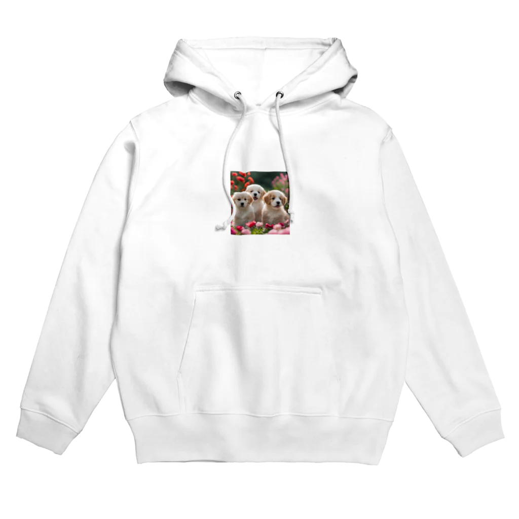 ぱむぱむのかわいい仔犬のグッズ Hoodie