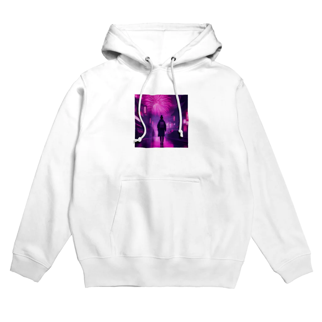 360の和風サイバーパンク Hoodie