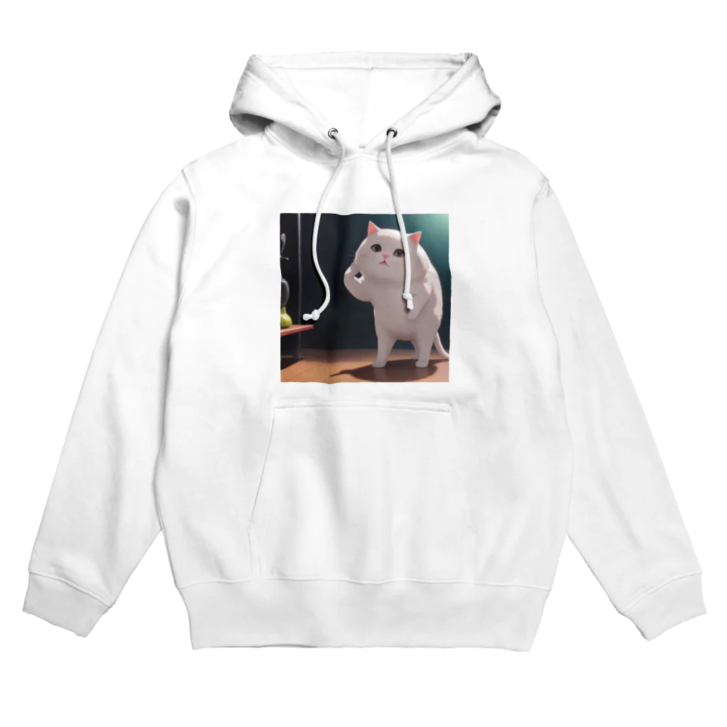 ネコのもっちり妖怪ネコ Hoodie