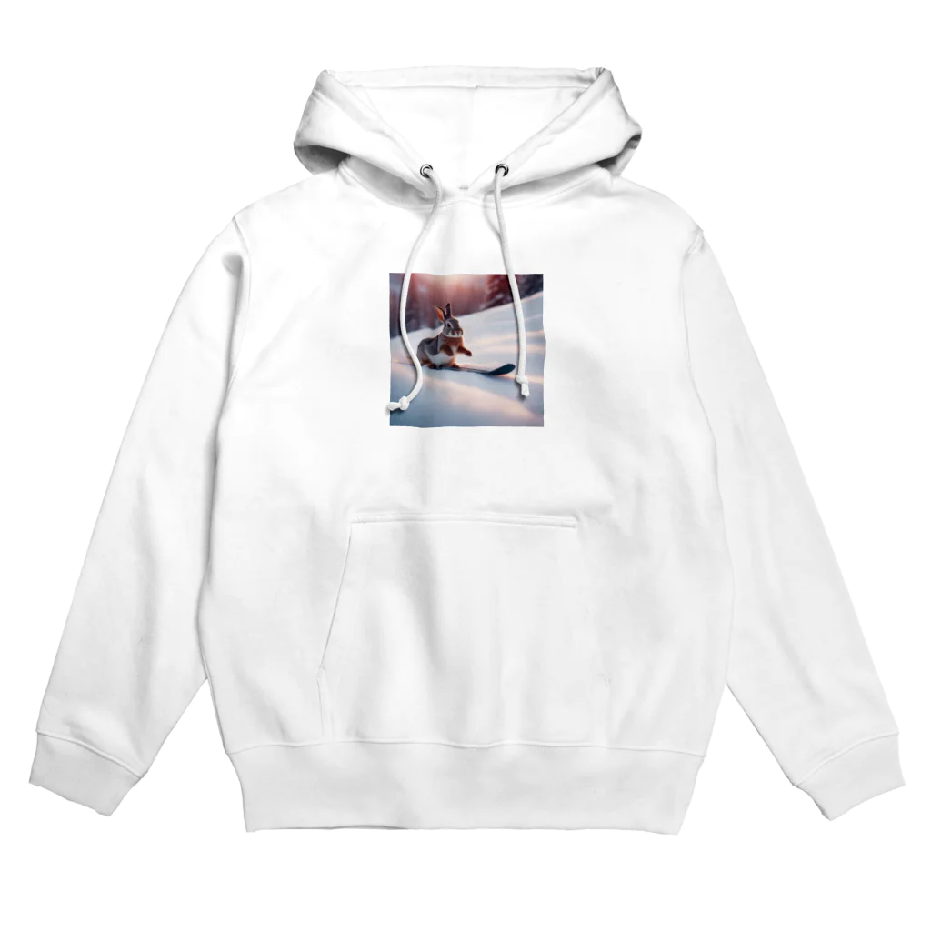 peinto888のスキーうさちゃん Hoodie