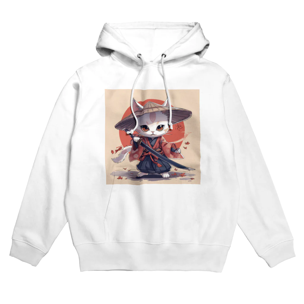 luckycongochanのNeko Samurai Hoodie