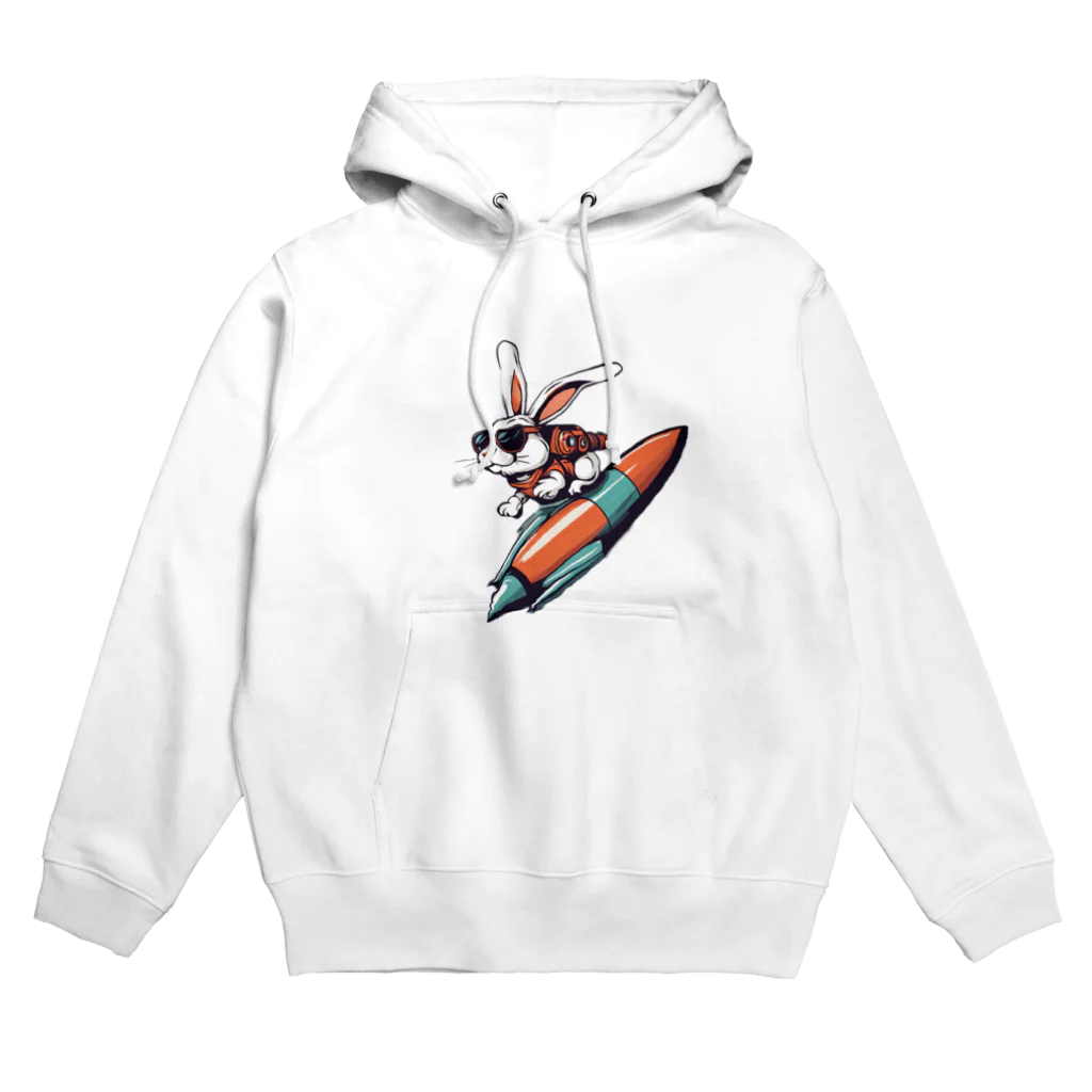 ロケットうさぎのロケットうさぎ　ミッション遂行 Hoodie