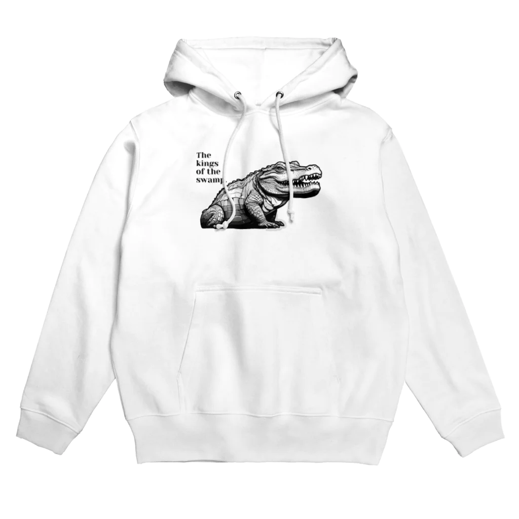 ファンシーTシャツ屋のワイルドアリゲーター Hoodie