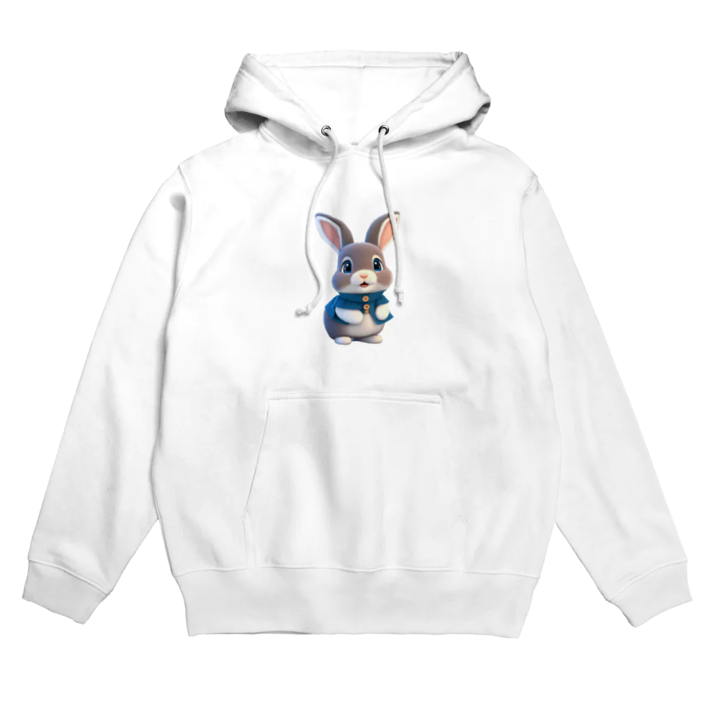 ぱんだまんの３Dウサギ Hoodie