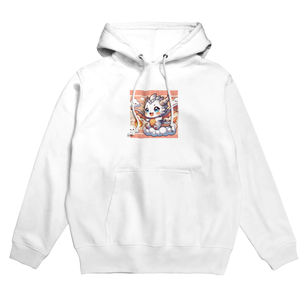 可愛らしいドラゴンのイラストグッズ店の超かわいい！マスコットキャラクターのドラゴン Hoodie