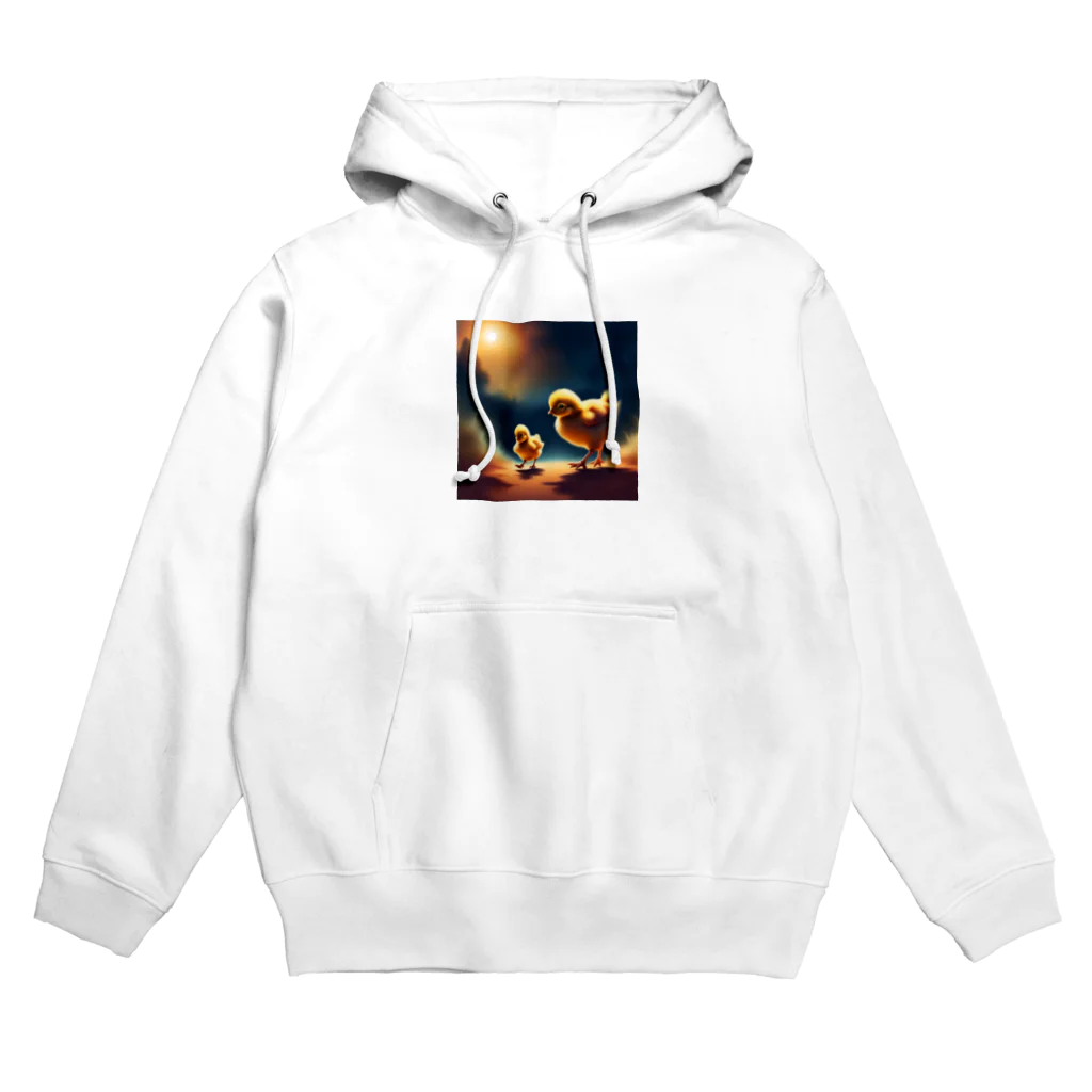 animal_fanの兄弟のひよこ Hoodie