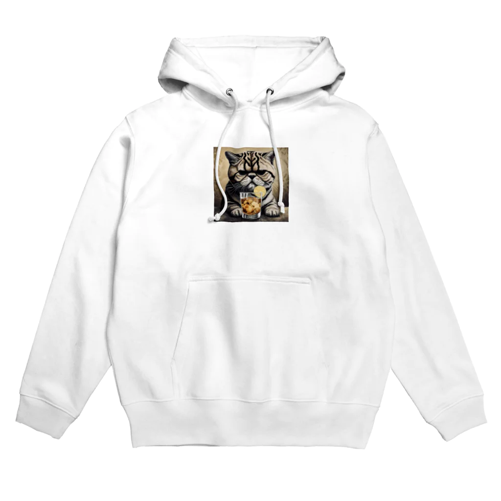 ELDADYのお疲れネコちゃんテキーラでサルー！ Hoodie