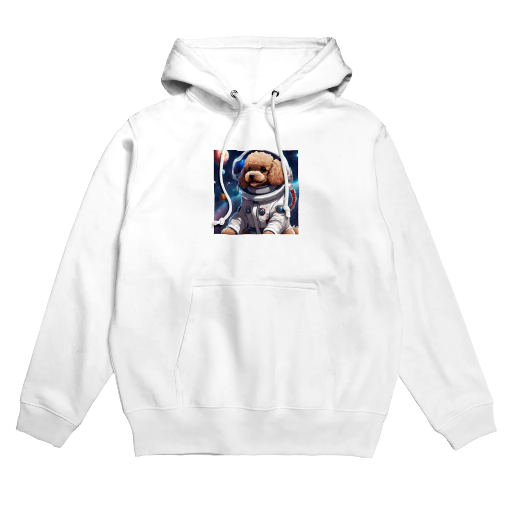 ワンちゃん大好きの宇宙に挑戦するトイプードル Hoodie