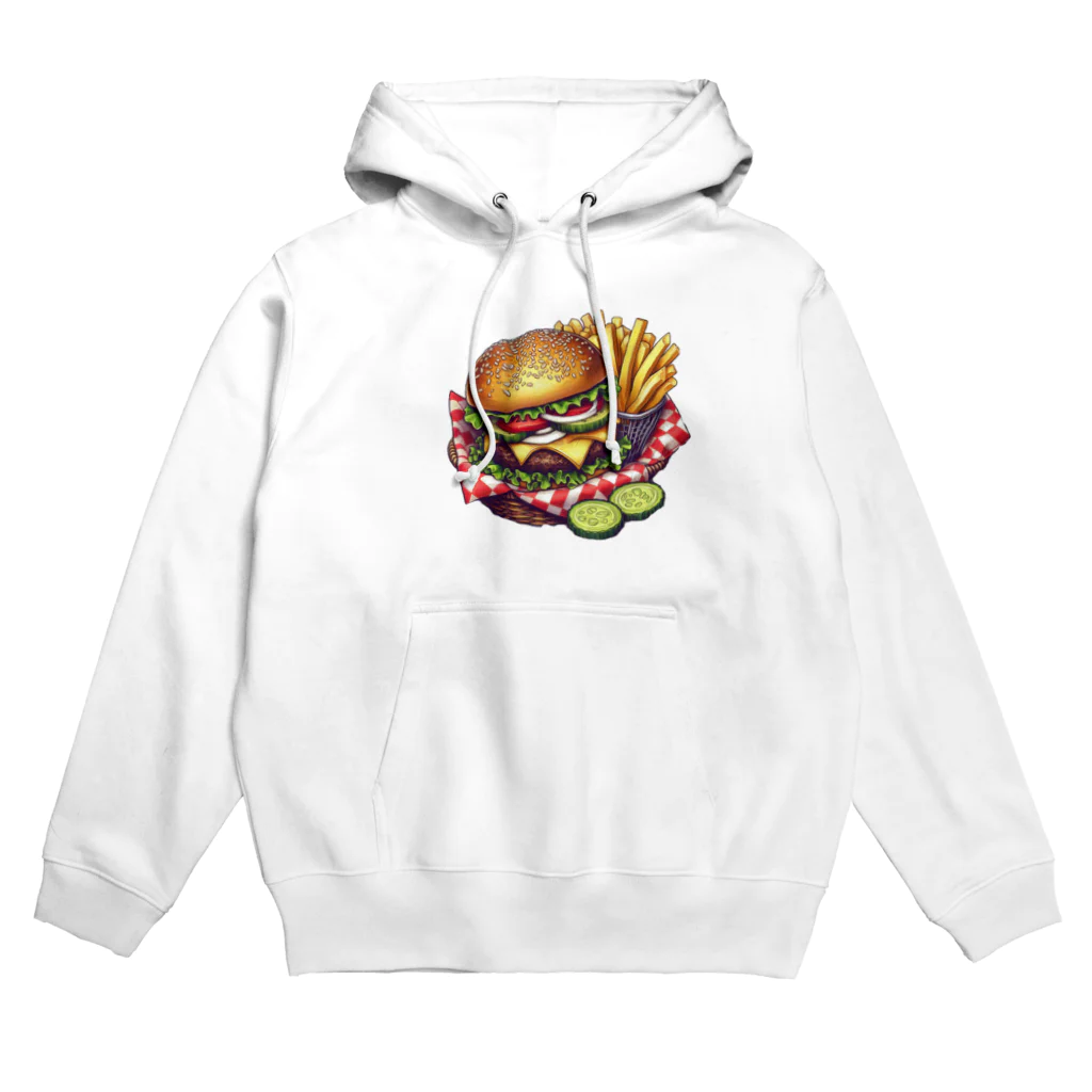 pitaco-landのチーズバーガーセット Hoodie