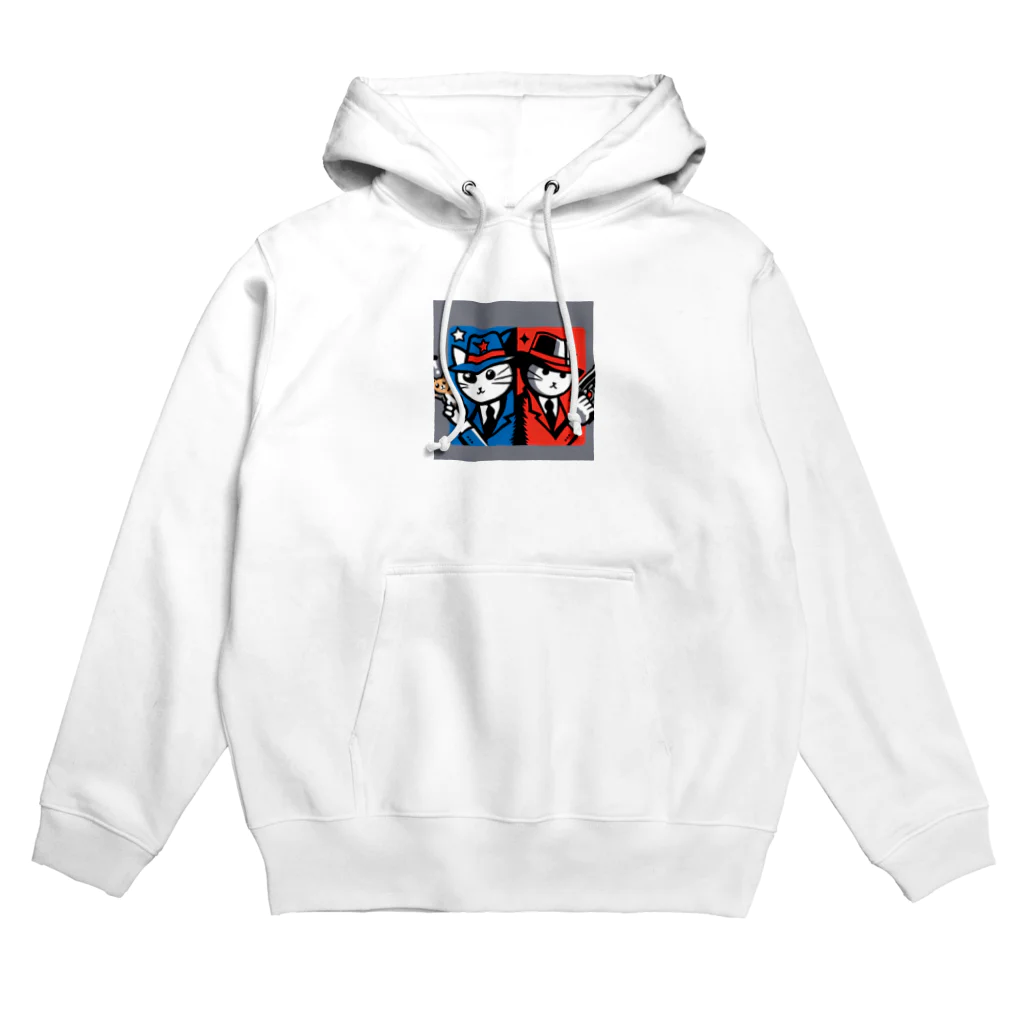 はまみるのライバル同士の猫 Hoodie