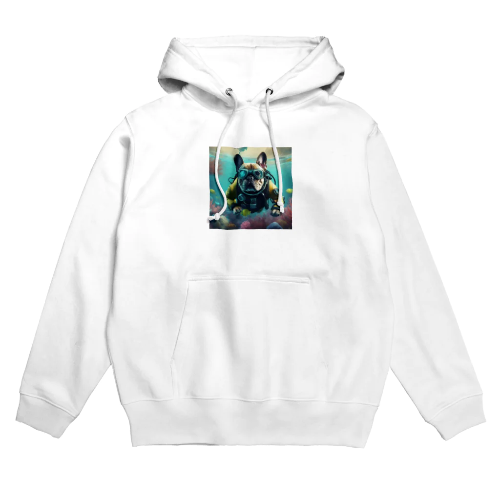 lovedogfamilly2の潜水士フレブルちゃん Hoodie