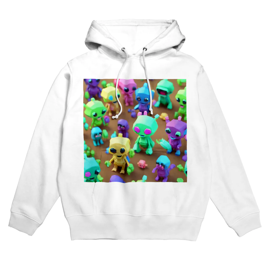 かんむりわっしーの集まれKAWAii宇宙人 Hoodie