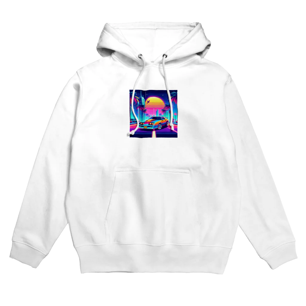 お茶目なドット絵のドッド絵車 Hoodie