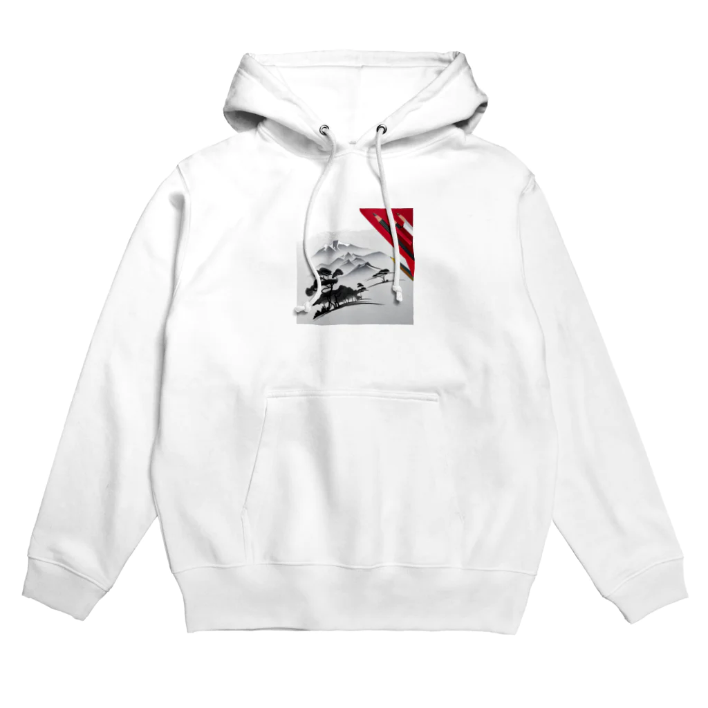 にくまるショップのワンポイント浮世 Hoodie