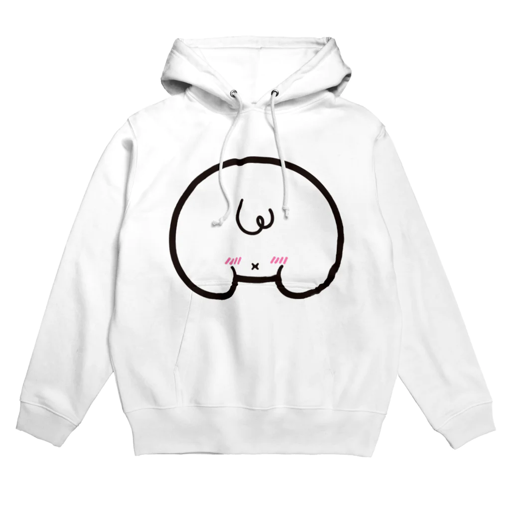 うん☆子熊@ごましゃんの「オシリかカオかちゃん」 ロゴ Hoodie