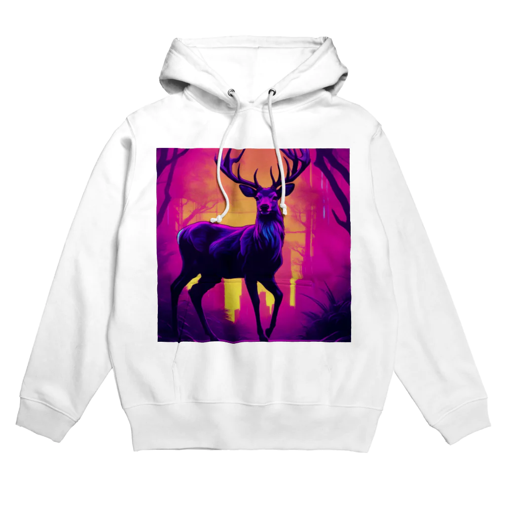 ZeroCreativeのネオンな鹿 Hoodie