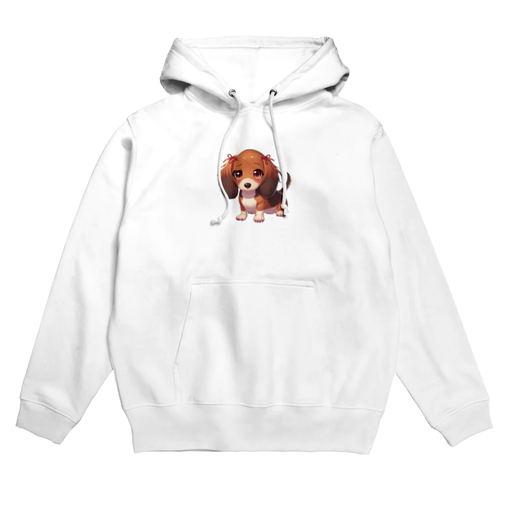 Dog Selectionのミニチュアダックス　女の子　アイテム Hoodie