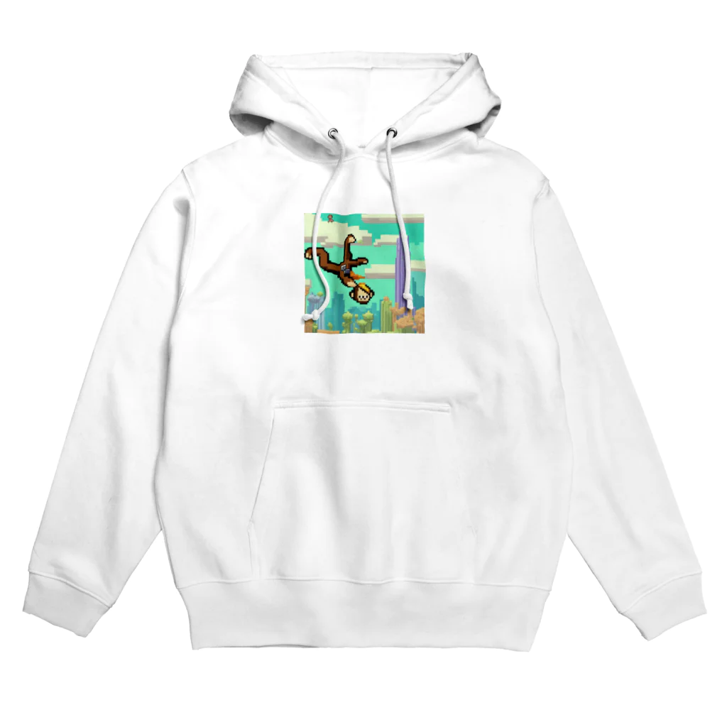 yuhi04のスカイダイビングの冒険猿 Hoodie