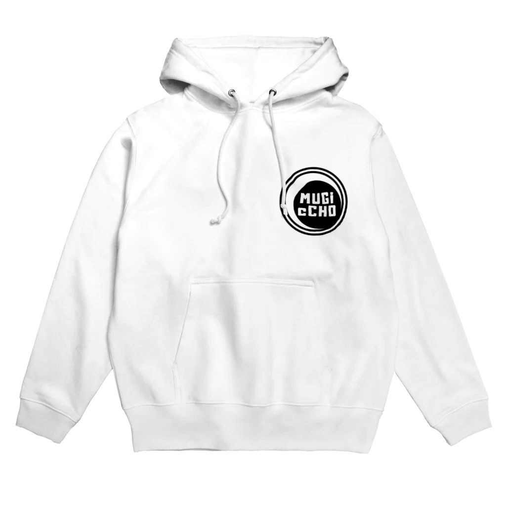 Laughing lifeのモノトーンロゴ Hoodie