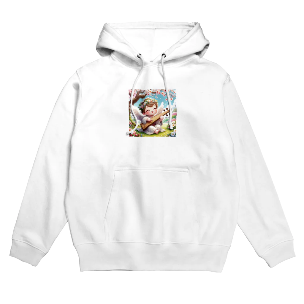 天使の館の琴を奏でる天使 Hoodie