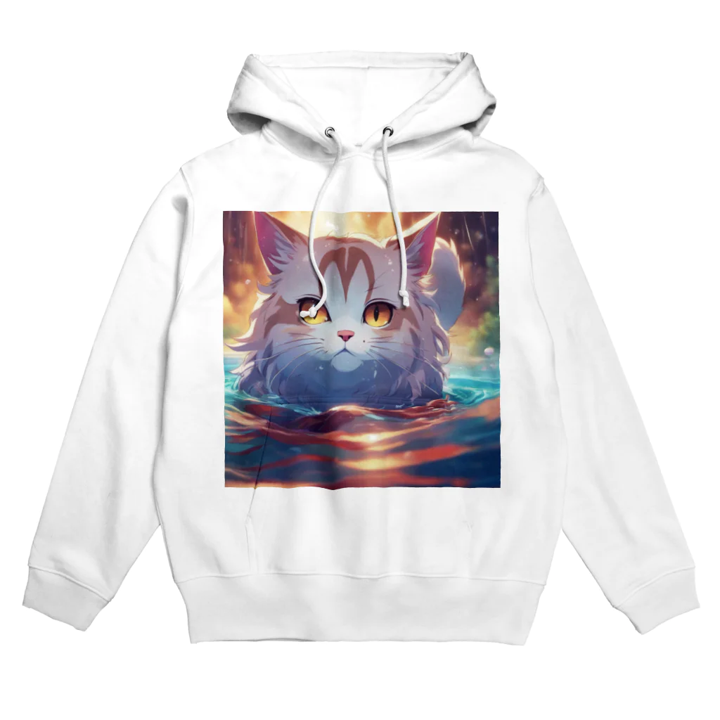 raimskの泳ぐ猫 Hoodie