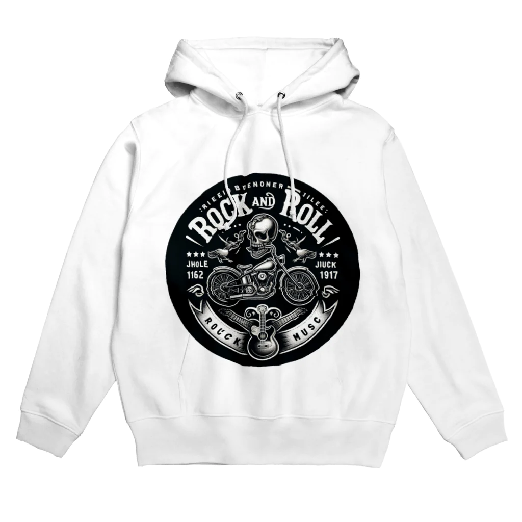 ロック堂のバイクアンドギター Hoodie