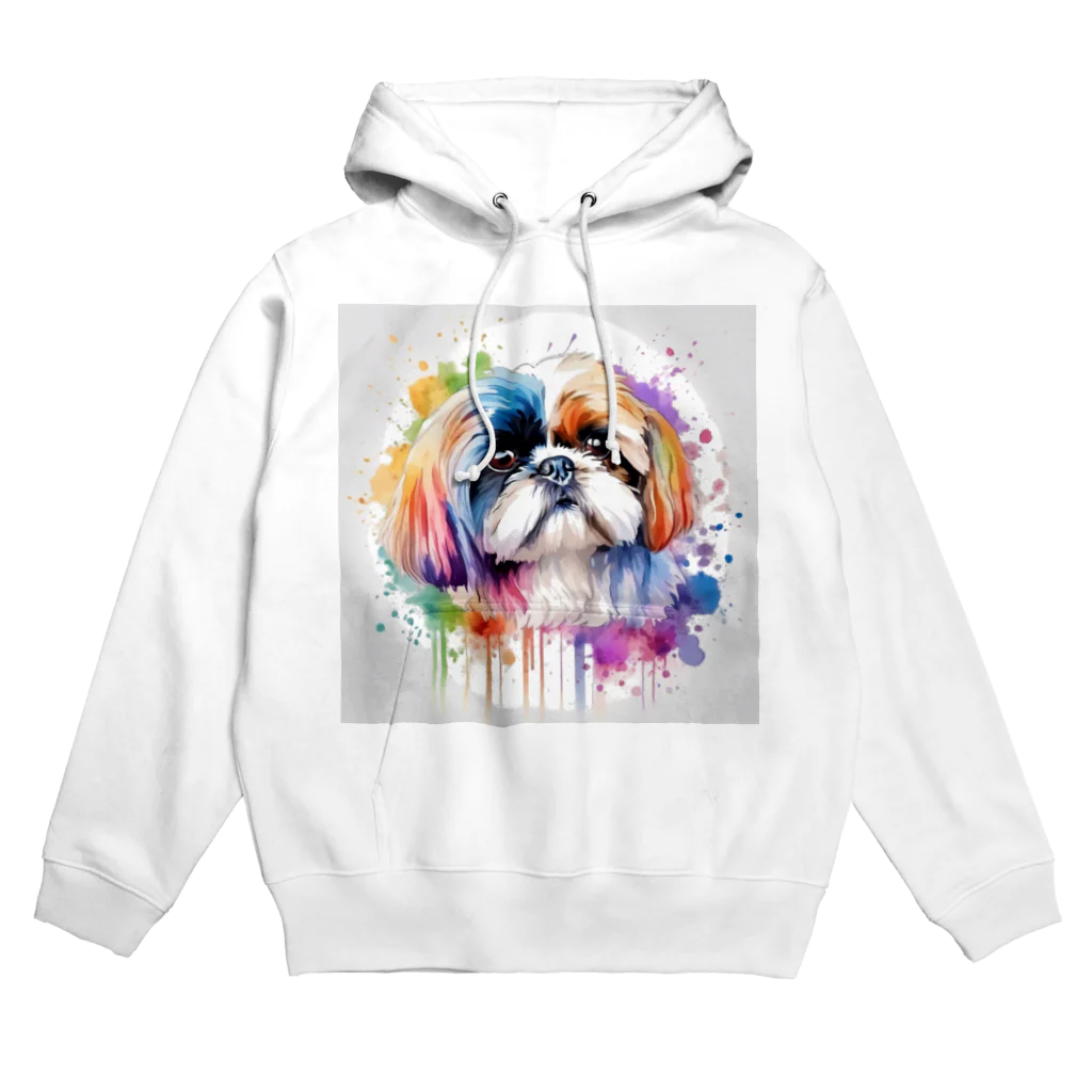 【ma chérie】A treasury of love.のカラフルシーズー Hoodie