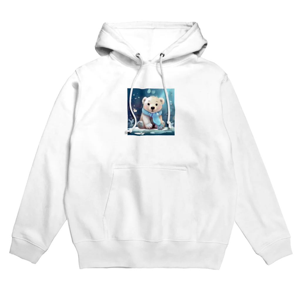 りんりんの可愛いシロクマちゃんショップ　かわいいよ！のしろくまちゃん Hoodie