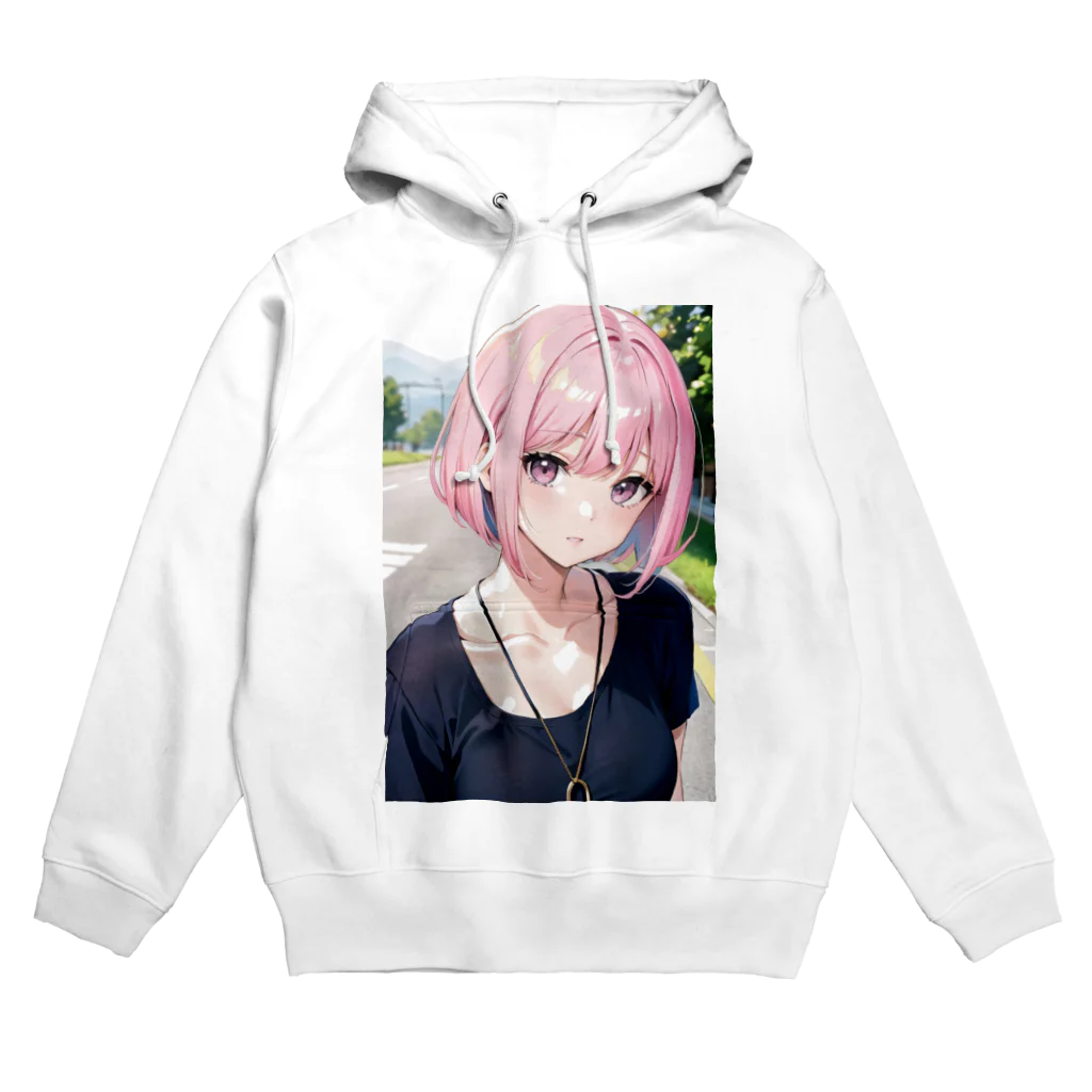 AIオリジナルイラスト　美女男子の可愛い彼女 Hoodie