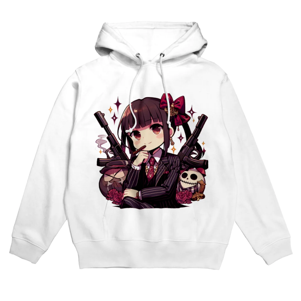 推しの美少女とアイドルのマフィア系少女 Hoodie