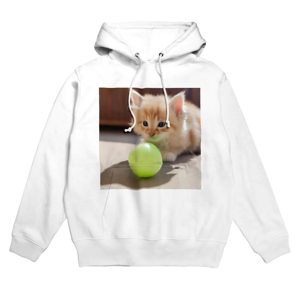 SkyBlueのもふもふな子猫 Hoodie