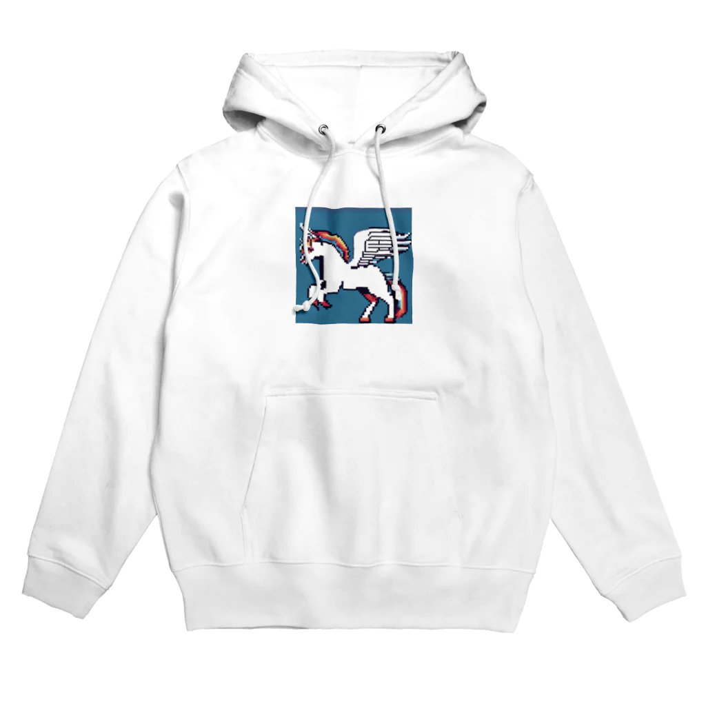 AI画像作って遊ぼうのドット絵ユニコーン Hoodie