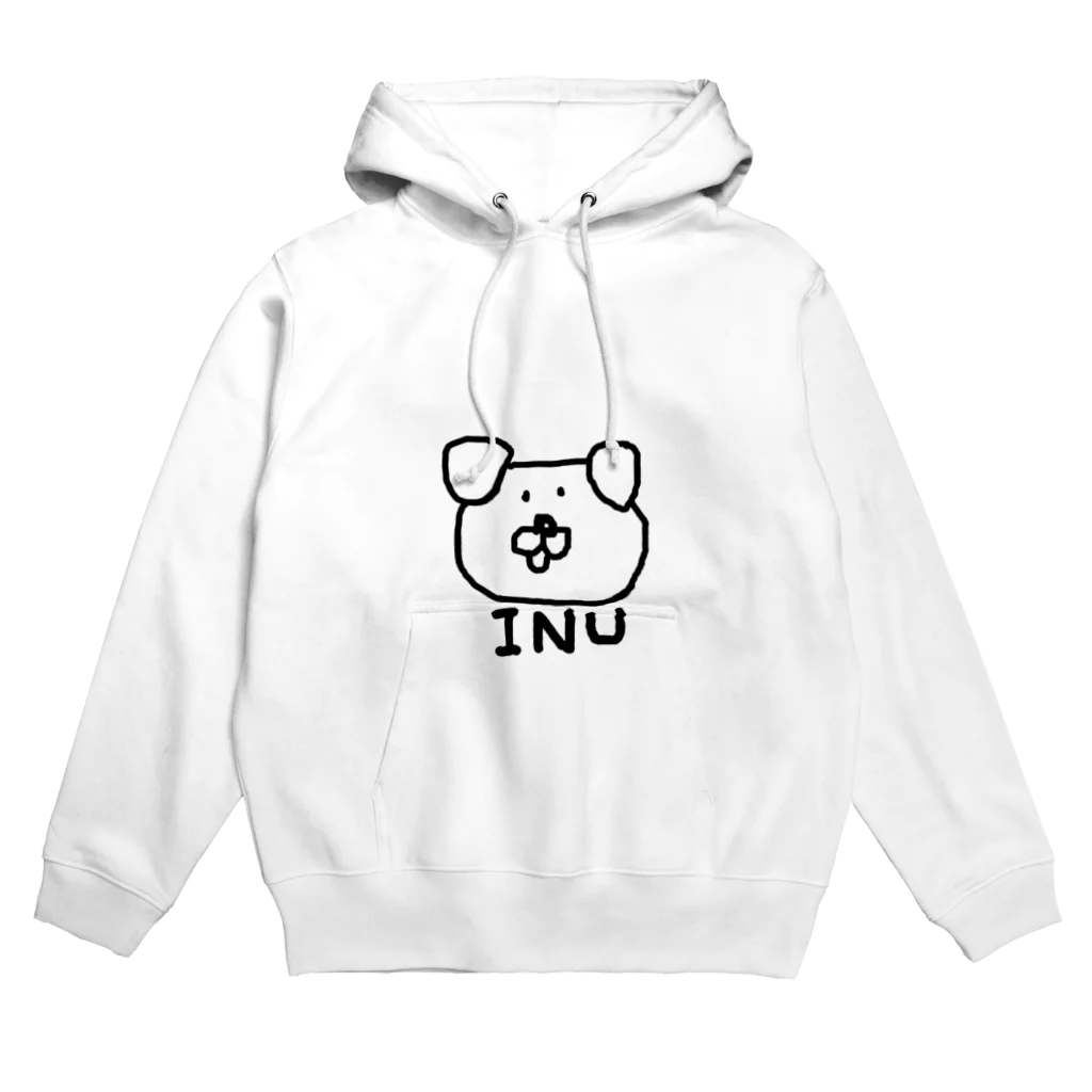 シンプルなイラストのおみせのたれ耳のイヌ Hoodie