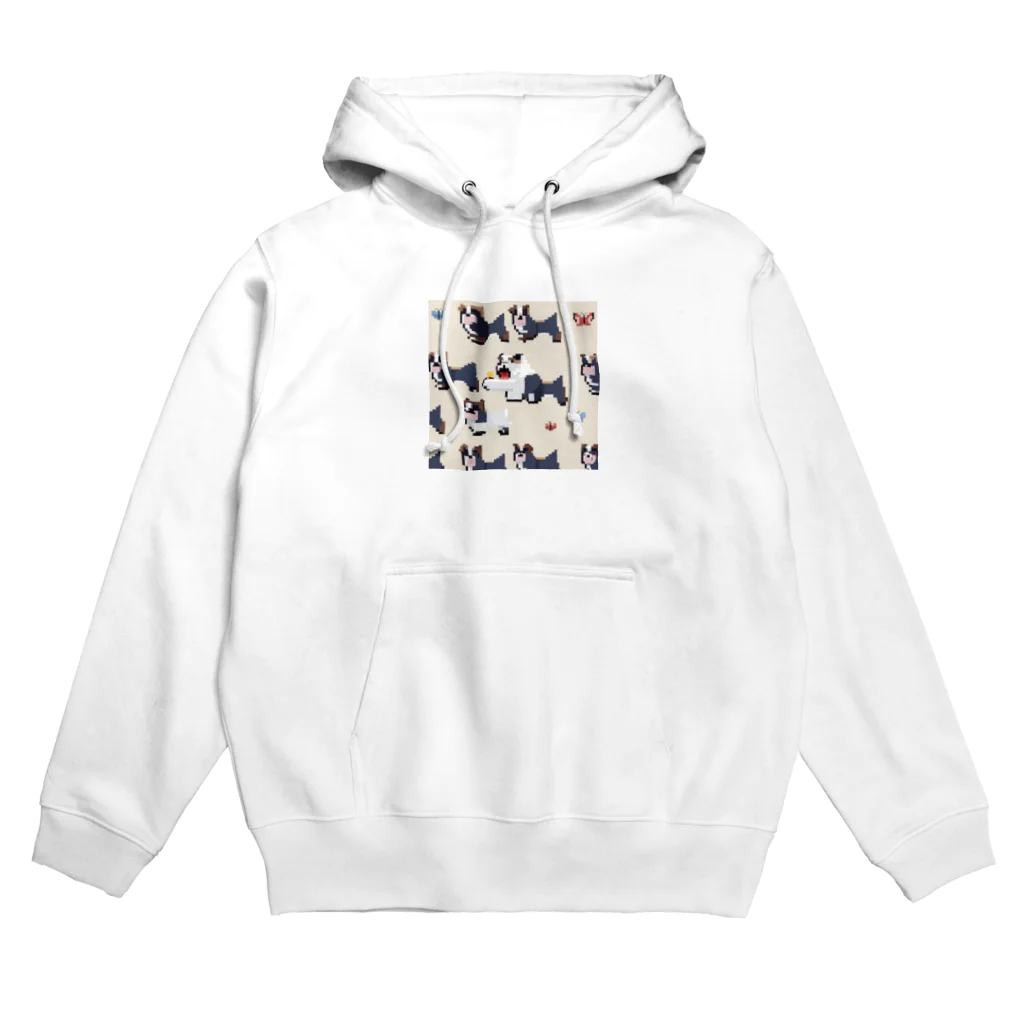 barisukaの蝶々を追いかけるブルドッグ Hoodie