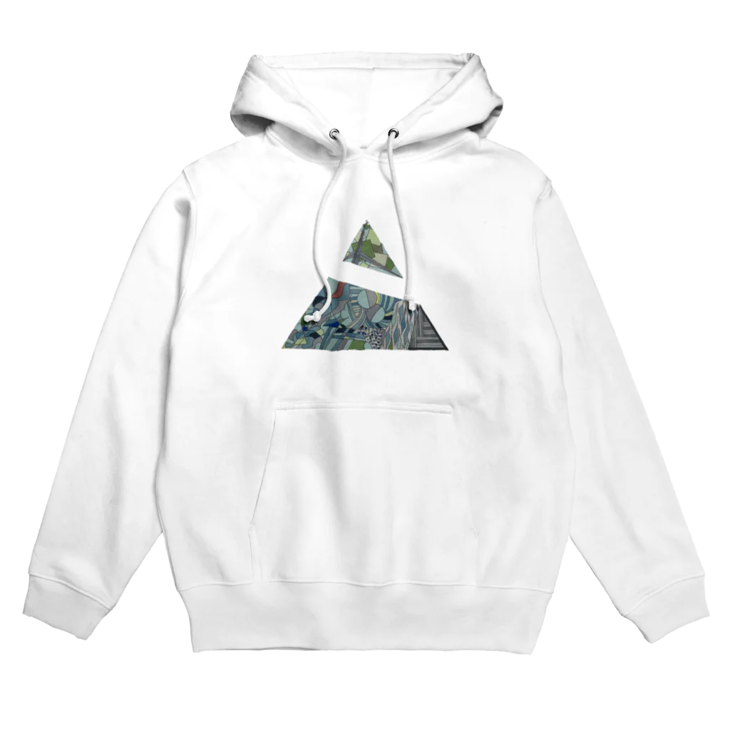 Shimpei Inoueのブルー(三角) Hoodie