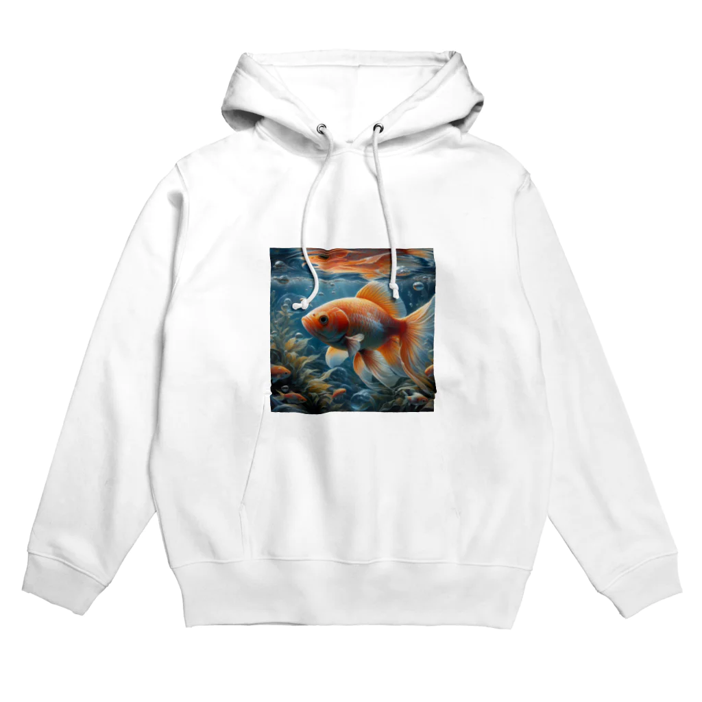 アートフル・メッセンジャーの金運招福金魚様 Hoodie