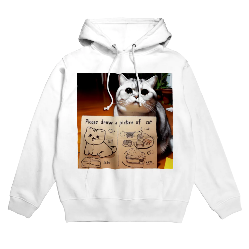 雑貨屋ちぃずのおねだり猫 Hoodie