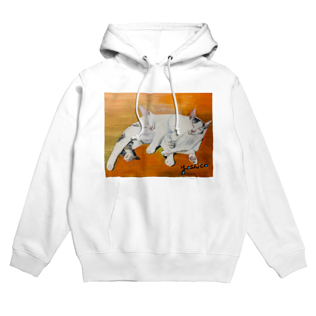 Yoshico-1655の幸せな夢をみる仔猫たち・油絵 Hoodie