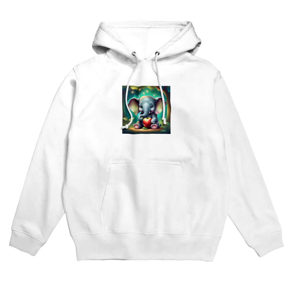 cute animal worldのかわいいゾウさんワールド Hoodie