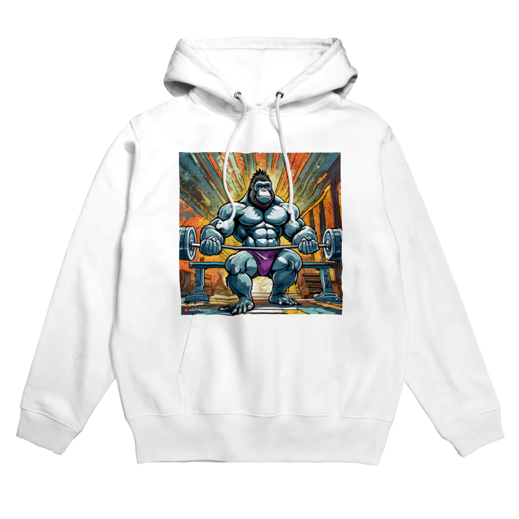 gollisquatのアームカールゴリラ Hoodie