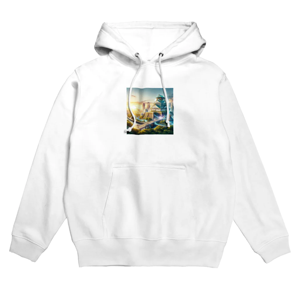 戦国時代マニアの明るい未来を予感させる大阪城 Hoodie