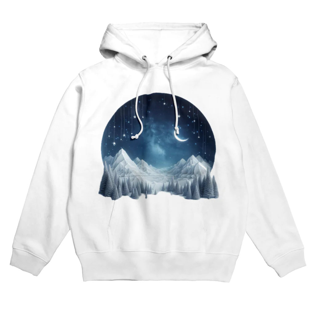 JUPITERの幻想的な冬の夜 Hoodie