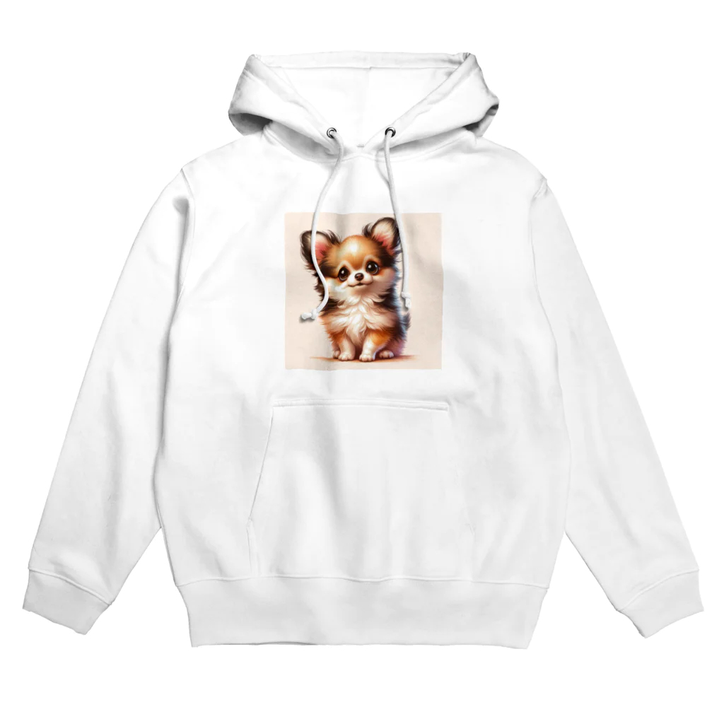 サボのドッグショップのふわふわなチワワ Hoodie