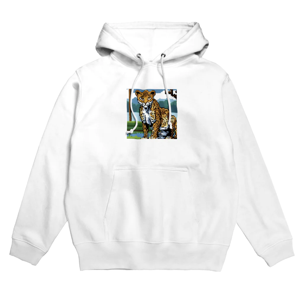 Shougun1のドット絵のヒョウ Hoodie