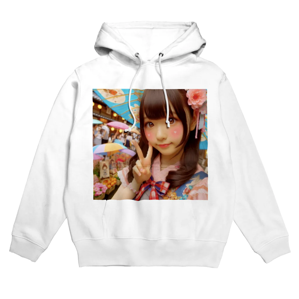 homarengeの和傘の女の子 Hoodie