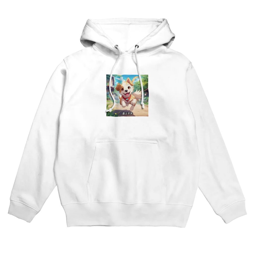 happiness_shopのかわいい子犬が元気いっぱい！ Hoodie