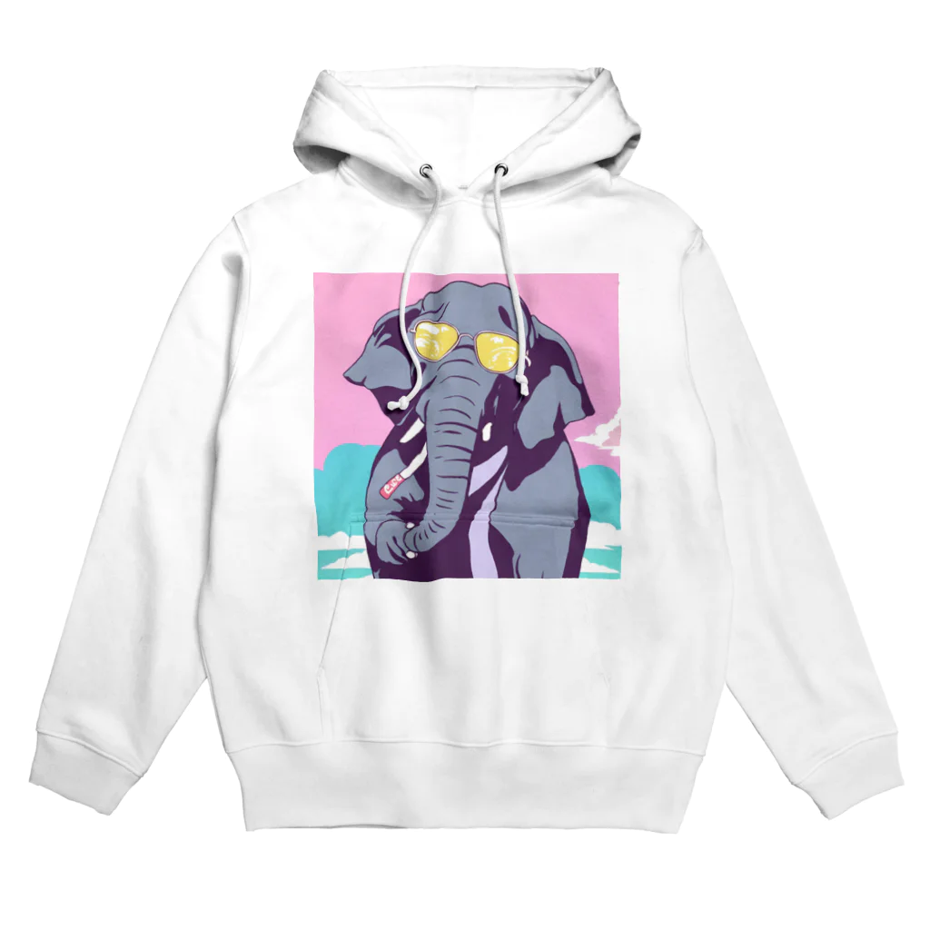 hachicoooのちょい悪ゾウ Hoodie